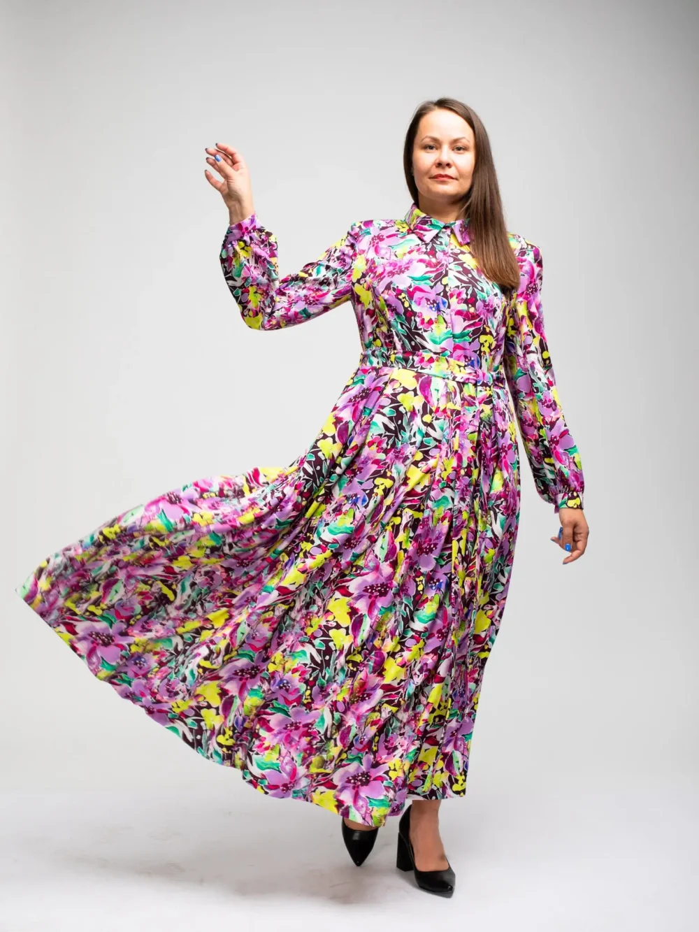 SUKNELĖ „ORCHIDĖJOS“