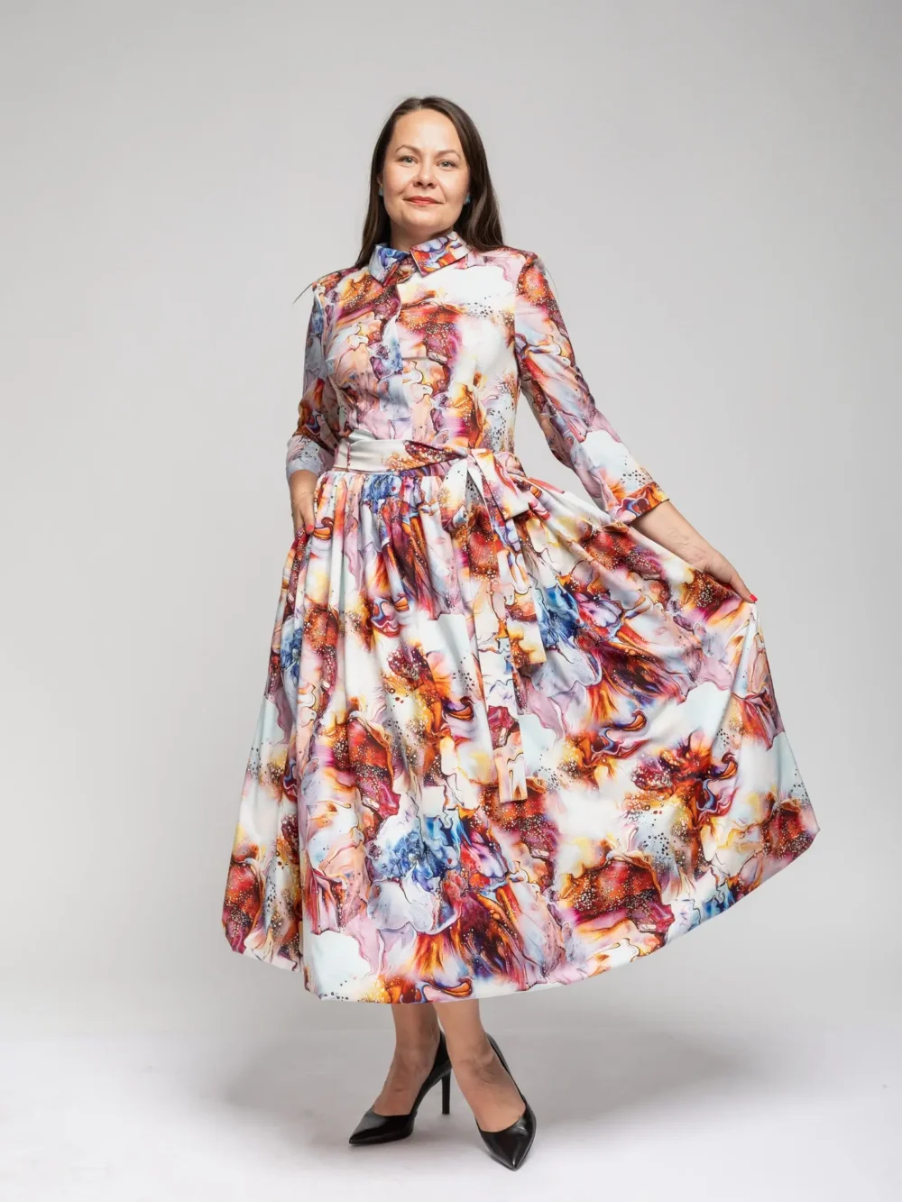 ŠILKINĖ SUKNELĖ „KORALAI“